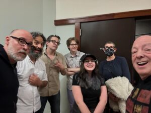 Brian Michael Bendis Instagram - Outstanding show from Dinosaur improv! We saw some of the best improv comedians at the very top of their game @paulscheer @robhuebel @thelisagilroy @lilyyily Carl tart! Jason! and the entire crew. 3 fractions, 2 Brubakers, and a million laughs #dinosaurimprov buy @paulscheer book!