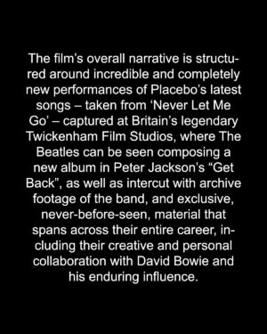 Brian Molko Instagram - Placebo are proud and excited to announce the release of their second feature-length documentary  called ´This Search For Meaning´. This intimate and enlightening film explores the ideas that inhabit the lyrics and subject matter of Placebo’s songs, whilst charting their evolution as a group and as human beings. It is a fearless, truthful and forthright exploration of the creative process and the rock ‘n’ roll lifestyle, along with its inevitable consequences.

To continue reading see the full details above.