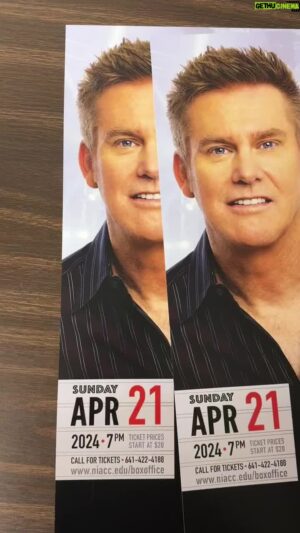 Brian Regan Instagram - Backstage in Mason City updating posters…