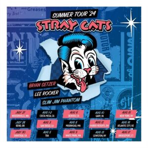Brian Setzer Instagram - Tickets are on sale NOW for Stray Cats Summer 2024 Tour 💥 Link in bio for tickets and info