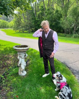 Brian Setzer Instagram - You know the tour is getting close when I’m rummaging through the back of my closet and find this beauty! This is a gorgeous handmade Teddy Boy suit. Ray Brown of London made this. After 22 years I can’t believe this thing still fits! I will see you next week, so excited.😀🎸❤️