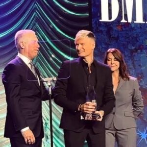 Brian Tyler Instagram - I can hardly believe I won my 40th BMI Music Award last night (for #1883 and @Yellowstone ), what an honor! Huge thank you to director Taylor Sheridan for bringing me on this adventure in the first place, to @BMI for their continued undying support of musicians, and @BretonVivian for so much incredible magic. #yellowstone @bosqueranchproductions ❤️