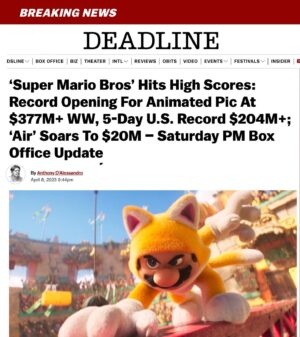 Brian Tyler Instagram - Um…. 🤯🤯🤯🤯🤯 THANK YOU to everyone that made this possible. You mean the world to me. 

 #supermariobrosmovie #supermariomovie #nintendo #bowser #princesspeach #briantyler #supermario #illumination