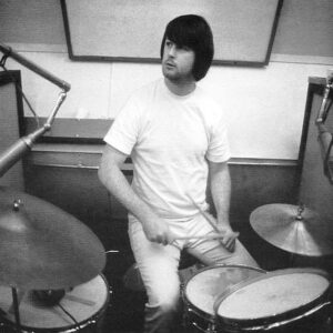 Brian Wilson Instagram - 1970: Brian laying down a drum track. Brian's played drums on a number of Beach Boys songs, most notably on The Beach Boys Love You album.