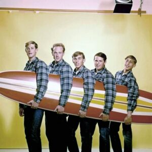 Brian Wilson Instagram - Today in 1962, The Beach Boys released “Surfin’ Safari.” Written by Brian and Mike, it peaked at No. 14 on The Billboard Hot 100, and it was backed by “409” which also became a chart hit and the ‘Boys first double-sided it single.  Brian called it “a still song with a simple C-F-G chord pattern that I came up with one day while trying to play the piano the way Chuck Berry played the guitar.”

#1962
@thebeachboys
#surfinsafari