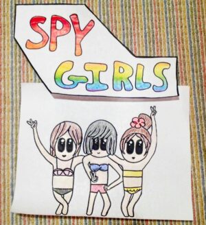 Bridgette Dunning Instagram - Thank you so much @really.radical.rachel for this amazing artwork!! 😄✌💕💕💕 I love it! #spygirlsforever #bffs
