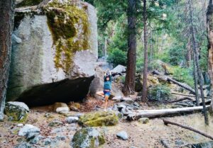 Bridgette Dunning Instagram - Can you see me? 😉🌲💕#whereswaldo #treepose #Yosemite #balance #ifelldownrightafterthis