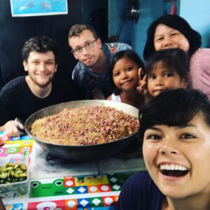 Bridgette Dunning Instagram - San Joaquin Nutrition Program • Today we made a 'Pad Thai' inspired version of Pancit and the kids loved it 💕 #volunteer #masarap