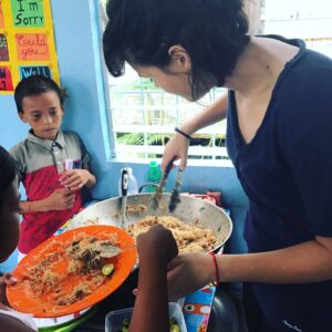 Bridgette Dunning Instagram - San Joaquin Nutrition Program • Today we made a 'Pad Thai' inspired version of Pancit and the kids loved it 💕 #volunteer #masarap