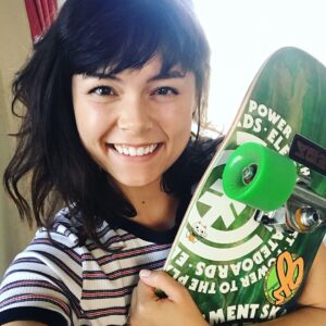 Bridgette Dunning Instagram - I need to get myself a helmet and knee pads ASAP!! Thank you Mom and Dad!! ❤️❤️❤️#MYFIRSTSKATEBOARD #bucketlist #howdidyouthinkofthis? #itsperfect