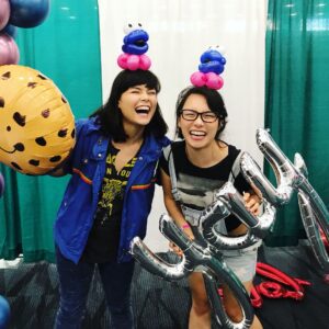 Bridgette Dunning Instagram - All the Cool kids are at @lacookiecon this weekend!! 🍪💕 Thank you @madcapballoons for the awesome Cookie Monster headband!