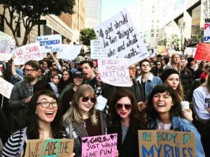 Bridgette Dunning Instagram - Proud to be a part of the Women's March Los Angeles 2017 #womensmarch #hearmeroar ✌️❤️🌎