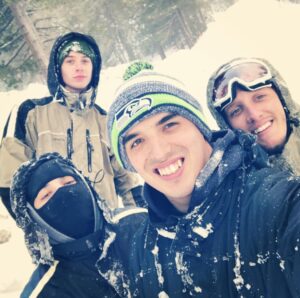 Britain Dalton Instagram - Snowboarding with the boys ... #snowday @callme_garza  @theotherfish88