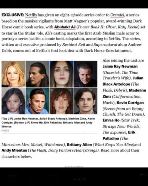 Brittany Allen Instagram - Had the great fortune to be a part of a very fun show the last few months, on the other side of the camera again, as Annabelle in @netflix ‘s upcoming #Grendel . Sometimes characters come along and you just understand them right away and think to yourself how much fun it would be to inhabit them, and in this case, I got the chance to. It’s been a pleasure working with the entire cast, crew and creative team. Very grateful and can’t wait for everyone to see it! 

(Second photo documents my hoarding/nesting style perfectly, captured when, upon returning to the green room, I noticed every other chair was tidy and bare, except for the one I sat in.)