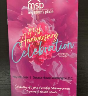 Brittany Lee Lewis Instagram - So grateful to have participated in @mysistersplacedc 45th Anniversary Celebration! 💜 My Sister’s Place (MSP) shelters, supports and empowers survivors of domestic violence and their children, while providing education to build a supportive community. #EndDomesticViolence #DomesticViolence #StopDomesticViolence #MySistersPlace