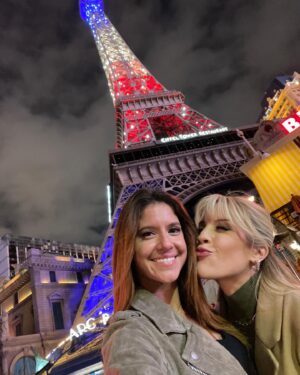 Brittany Underwood Instagram - Happiest of Birthdays to my bestie/sister/friendship soulmate @krisalderson who is the ultimate partner in crime. Even though she lives on the other side of the country, every time I get to visit her it feels like home. Here are some clips from a few adventures ago in Vegas. One of so many. I don’t think we’ve ever not had an insane blast whenever we reunite. 

Thank you for always being there for me through literally everything in my life, I wouldn’t be the person I am today if we had never met. I hope your birthday has been insanely special. Even though I couldn’t be there, I know you were surrounded by nothing but love and that makes me so so happy 🥹 I love you so freaking much Kiss!! 💘💘💘💘💘