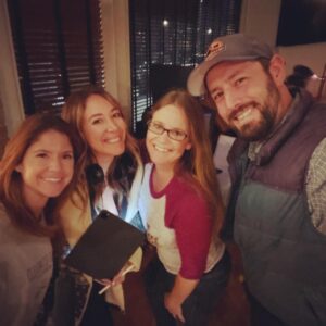 Brittany Underwood Instagram - From playing sisters 5 years ago in a lifetime thriller to both directing lifetime thrillers at the same time, 1 hour apart, for the same producer….life is wild, had to visit set…also cause she got a ton of my fav crew on hers! My homies!! @starlamichelle1 @cassish3r3 @dp_yellen @frank_the_grip_ @d__wizard @glennrmiller @jaime_be_little @katrina.kearns.9 great seeing you guys today!! Miss all of you!! Hope to work on another with you guys sooonnn!!! ☺️☺️☺️

#femaledirectors #wetakinova @haylieduff