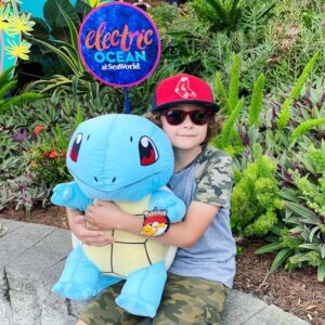 Brock Brenner Instagram - Vacation Treasures…. #seaworldorlando was awesome!!! I can’t believe they also had #pokemon Stuffies! 🤩#holiday #vacation 🙌