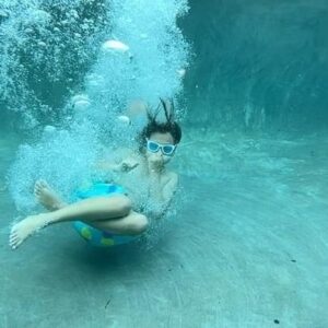 Brock Brenner Instagram - As a kid filmmaker … I love trying out new camera shots.. #underwaterphotography The Science of a Really Good #canonball 😂 #summervibes