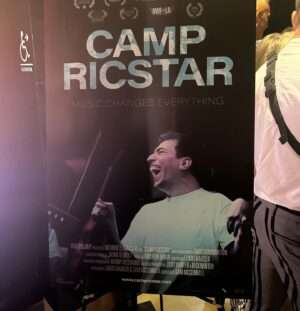 Brock Yurich Instagram - I’m so proud of my friend @samsmcconnell and his magnificent Documentary “Camp Ricstar” following a musical camp designed for people with disabilities and their siblings. I was so moved and touched by the heart and soul that went into this project, and the vulnerability of everyone involved. 
And I’m lucky enough to get to meet one of the stars, David ❤️ i told him we need to swap mustache care tips 
#campricstar#documentary#filmfestival
