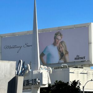 Brooke Butler Instagram - First billboard on Sunset Blvd. 🩵
A childhood dream come true…while I always imagined it would be for acting, God sometimes has funny plans. So for now I enjoy this moment, keep my head down, keep working hard, keep working incessantly, continue to find new imaginative ways to love my art, stay in class, read more classics, record more music, and continue to watch the fun and funny plans God has in store. 
Never give up. Keep going. Keep improving. Keep grace. And always love everyone you meet. How you live your life is it’s own art form. Make it a beautiful canvas to paint.