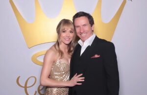 Brooke Nevin Instagram - So fun to fete the network that celebrates the seasons that inspire us all at last night’s #TCA19! Got my favorite partner to celebrate anything with beside me. Thank you @billabbotthc & @michellevicaryhc for gathering the warmest & most joyful group of people to work with on tv! And thanks to the amazing @dianacamposbeauty for a sparkly red carpet look to match my @adriannapapell gown! @hallmarkchannel