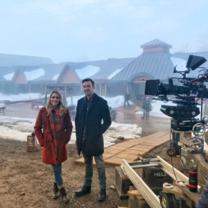 Brooke Nevin Instagram - If you want to eat pancakes after watching this movie, I'll feel like we did our job!

SWEET AS MAPLE SYRUP airs in Canada tonight at 8pm on @city_tv 

And, for US viewers, now streaming on @byutv 

Honestly, the sweetest thing about this movie was the cast & crew. And getting to film on location in Quebec at family-owned Cabanes À Sucres was pretty special.