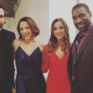 Brooke Nevin Instagram - That’s a picture wrap on my feature directorial debut with these amazing humans! Thank you @brentmbailey  @laurenswickard
@aubreyannreynolds and @thekennymiller for leading a wonderful cast. 🎬Thank you @dandius and @heycortneyk for making them look so darn classy! My camera crew lead by the incomparable @streetartistpictures — you guys rock!  Huge amounts of gratitude to every single person on this crew, from those who made the sets come alive, painted with light, moved gear and to all who kept it running smoothly, I wouldn’t have made it to the finish line without you. And I wouldn’t have begun without @ericscottwoods and @cartelhqdotcom trusting me behind the lens. Thank you for giving me the opportunity to expand my storytelling skills. Can’t wait to share this thrilling tale of a #DeadlySugarDaddy with all of you!