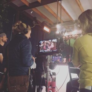 Brooke Nevin Instagram - That’s a picture wrap on my feature directorial debut with these amazing humans! Thank you @brentmbailey  @laurenswickard
@aubreyannreynolds and @thekennymiller for leading a wonderful cast. 🎬Thank you @dandius and @heycortneyk for making them look so darn classy! My camera crew lead by the incomparable @streetartistpictures — you guys rock!  Huge amounts of gratitude to every single person on this crew, from those who made the sets come alive, painted with light, moved gear and to all who kept it running smoothly, I wouldn’t have made it to the finish line without you. And I wouldn’t have begun without @ericscottwoods and @cartelhqdotcom trusting me behind the lens. Thank you for giving me the opportunity to expand my storytelling skills. Can’t wait to share this thrilling tale of a #DeadlySugarDaddy with all of you!