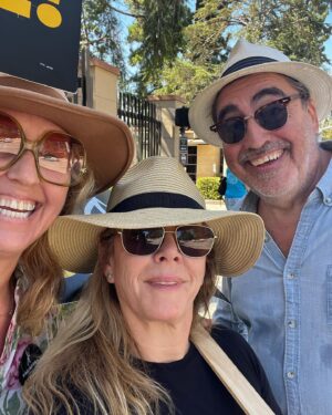 Brooke Smith Instagram - Today on the picket line at Warner Brothers. Always better with friends ❤️ @romyrosemont   @fredmolina9953 
#sagaftrastrong @sagaftra #wgastrong @wgawest