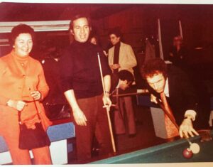 Brooke Smith Instagram - No big deal, just my Mom hanging out (in orange pants-suit) with Ben Gazarra and James Caan in 1978.
