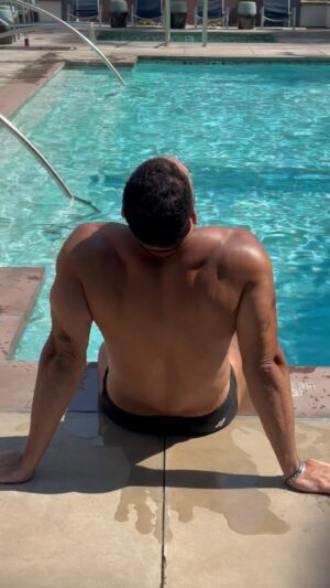Bruno Carvalho Alcantara Instagram - Don’t we love summer? 

#summertime #losangeles #swim #sunnyday #lgbtq #brunoalcantara #keepgoing #jump #summer #pool #poolboy #pool