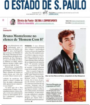 Bruno Montaleone Instagram - Estou muito entusiasmado por fazer parte desse projeto lindo! Contar a história de um dos maiores artistas da nossa cultura é uma grande honra. Aqui tem um pouquinho sobre o projeto pra quem quiser espiar! @parisentretenimento
