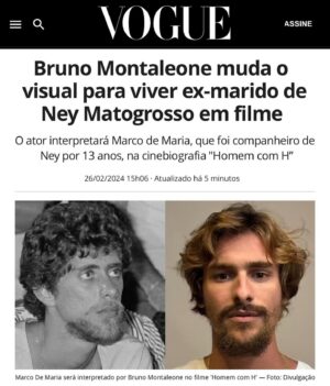 Bruno Montaleone Instagram - Estou muito entusiasmado por fazer parte desse projeto lindo! Contar a história de um dos maiores artistas da nossa cultura é uma grande honra. Aqui tem um pouquinho sobre o projeto pra quem quiser espiar! @parisentretenimento