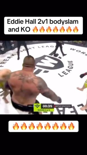Bryan Callen Instagram - How many normal sized men do you think @eddiehallwsm takes on? This is just nature my friends. Speaking of giant men come see me at Zanies this weekend in Nashville TN 6/14-16 #fight #fighter #mma #fighting