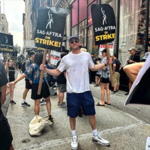 Bryan Greenberg Instagram - Streaming has changed the entertainment business. Now it’s time for our contracts to reflect that. Shout out to all my @wgaeast and @iatse members for supporting @sagaftra We’re in this fight together. #sagaftrastrong #unionstrong