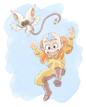 Bryan Konietzko Instagram - A recent birthday card I drew. 🎂 Great to meet so many nice people at the SF concert. Thank you all for coming and for sharing what Avatar means to you. 
💙⬇️💙