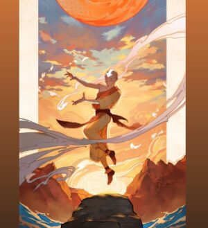 Bryan Konietzko Instagram - Absolutely THRILLED to be heading to London for the premiere of the @jeremyzuck Avatar: The Last Airbender symphonic concert, and then to Paris for the second show. Thanks to @velinxi for doing this beautiful poster for the events! ✨💙⬇️💙✨ 🤩🥳😭

repost: @velinxi • Here’s the full artwork I did for the upcoming Avatar concert! Thank you to the team for having me!

You can check out your dates and more info at avatarinconcert.com
.
#atla #avatar #avatarthelastairbender #aang #illustration