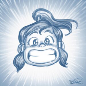 Bryan Konietzko Instagram - Drew this for a recent birthday card. 💙🎂💙 #korra #lok