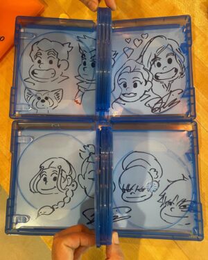 Bryan Konietzko Instagram - I’m signing & doodling upon a bunch of stuff for an upcoming charity auction benefiting @santedorrescue an animal rescue organization in LA that’s near and dear to my heart. This first item, pictured, is The Ultimate Aang & Korra Blu-Ray Collection. Keep an eye out here if you’re interested in bidding. I’ll let you know when the auction is live. Thanks! 🌈💙✨