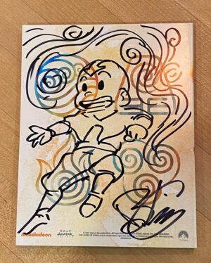 Bryan Konietzko Instagram - I’m signing & doodling upon a bunch of stuff for an upcoming charity auction benefiting @santedorrescue an animal rescue organization in LA that’s near and dear to my heart. This first item, pictured, is The Ultimate Aang & Korra Blu-Ray Collection. Keep an eye out here if you’re interested in bidding. I’ll let you know when the auction is live. Thanks! 🌈💙✨