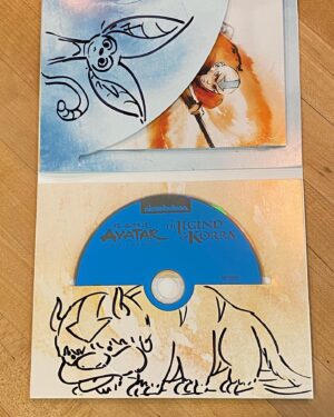 Bryan Konietzko Instagram - I’m signing & doodling upon a bunch of stuff for an upcoming charity auction benefiting @santedorrescue an animal rescue organization in LA that’s near and dear to my heart. This first item, pictured, is The Ultimate Aang & Korra Blu-Ray Collection. Keep an eye out here if you’re interested in bidding. I’ll let you know when the auction is live. Thanks! 🌈💙✨