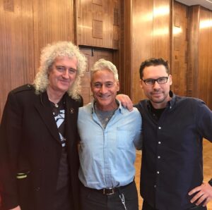 Bryan Singer Instagram - Today on set with friends, legendary #gutarist @brianmayforreal & legendary diver #greglouganis #queen #olympics