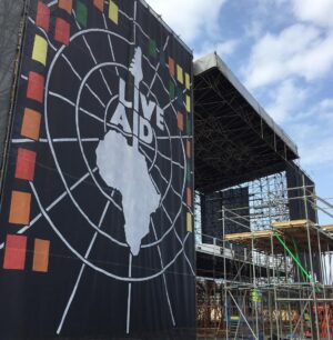 Bryan Singer Instagram - It's on! Largest set I've ever had constructed. #liveaid #1985 #london #queen #bohemian #rapsody