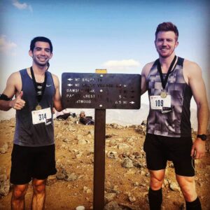 Bryce Eilenberg Instagram - Labor day for me was a 7 mile 4000ft race to the top of Mt. Baldy.  An angel at the top had the foresight to bring some beers for the finishers before we had to trek back down the mountain.  Road marathon legs unsurprisingly don't transition to mountain climbing legs within a week so I had to bequeath my head to head imaginary championship belt to @bpacker87, but the race was a lot of fun and had it's fair share of nice views.  Now I shall add some mileage for a nice 50k coming up in Oklahoma in October.  Pumpkins incoming! #mtbaldyruntothetop #mtbaldysummit #mtbaldy