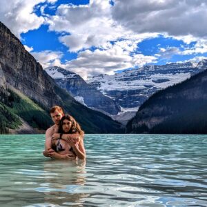 Bryce Eilenberg Instagram - Voguing in Lake Louise.