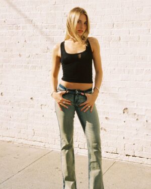 Brynn Rumfallo Instagram - more to come @krissy x @revice_denim ⭐️ #revicepartner