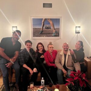 Bryton James Instagram - @christeladnana sure knows how to throw one!🎄🎭🎉