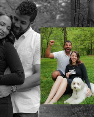 Bubba Wallace Instagram - Spring has sprung. 
Summer will be rad. 
Fall is the first time, 
We’ll be mom and dad!

Baby Wallace coming October 2024