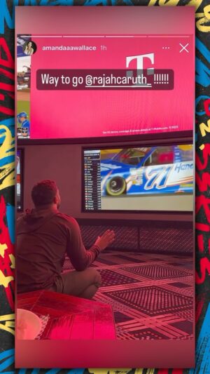 Bubba Wallace Instagram - He drove the truck with him! 👏👏👏 (via Amanda Wallace/Instagram Story) #NASCAR